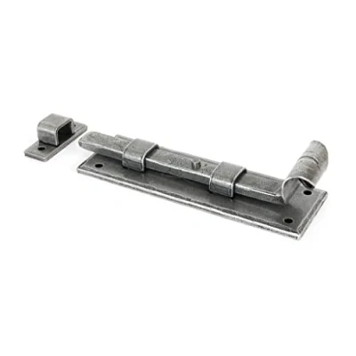 Image of From The Anvil Pewter 6 Inch Straight Door Bolt