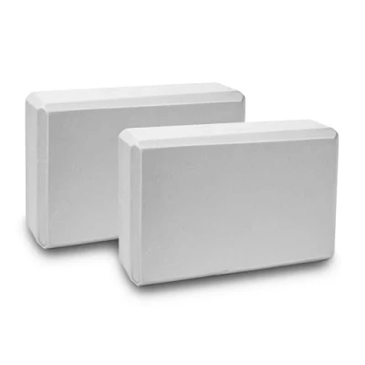 Image of Zangco 2 Pack High Density Yoga Blocks Non Slip EVA Foam Support for Yoga, Pilates, and Flexibility Training (Grey Foam)