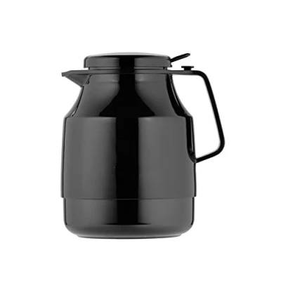 Image of Helios Tea Boy Push Vacuum Jug Black 1.3 Litre