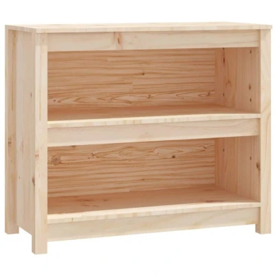 Image of vidaXL Book Cabinet 80x35x68 cm Solid Wood Pine