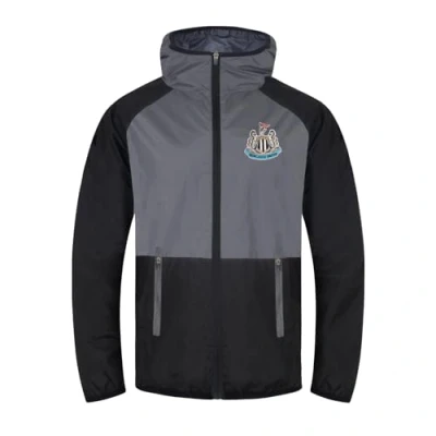 Image of Newcastle United FC Gift Mens Shower Jacket Windbreaker Black Grey XXL