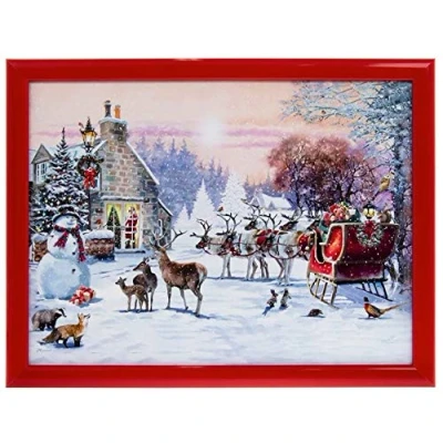 Image of The Leonardo Collection LP52084 Magic of Christmas Cushioned Lap Tray, 44x34x6cm