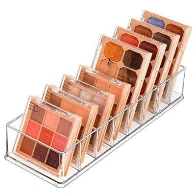 Image of JessLab Drawer Organizer, 8 Compartment Acrylic Makeup Organizer Cosmetic Storage Jewelry Display for Desk Wardrobe Bathroom Vanity Countertop, Transparent