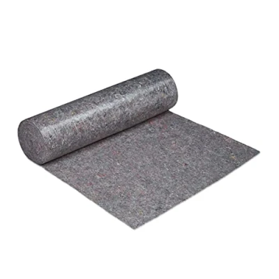 Image of Relaxdays Decorating Protection Fleece Roll, 1 m x 50 = 50m², Non Slip, Water Resistant, 220g/m², Painting, in Grey