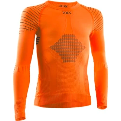 Image of X BIONIC Invent 4.0 Shirt Round Neck Long Sleeves Junior Baselayer Functional Sport T Green Lime/Black, 10/11