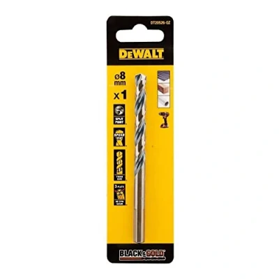 Image of DeWalt Black and Gold HSS Drill Bit 8.0mm
