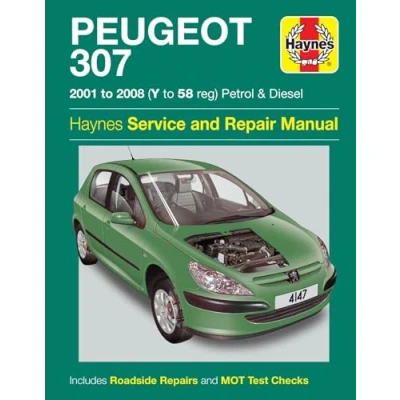 Image of Peugeot 307 Petrol &amp; Diesel (01 08) Haynes Repair Manual (Paperback)