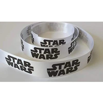 Image of Star Wars Ribbon 25mm Wide Satin Ribbon. Available in Various Lengths. (5 Metres)