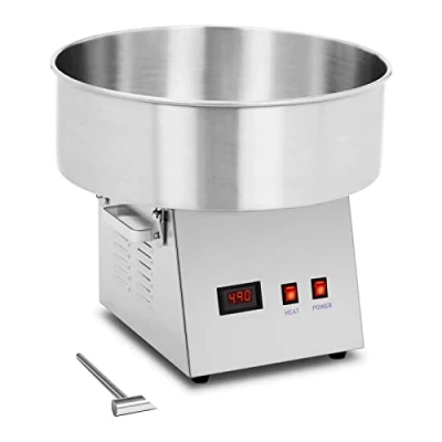 Image of Royal Catering Cotton Candy Machine Maker Floss Stainless Steel 52cm 1080W RCZK 1080 (80W Motor, 12 18g Sugar/30 60 sec, Measuring Spoon)