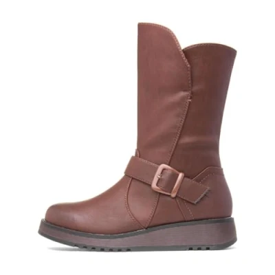 Image of Heavenly Feet Maya Womens Brown Calf Boot Size 7 UK