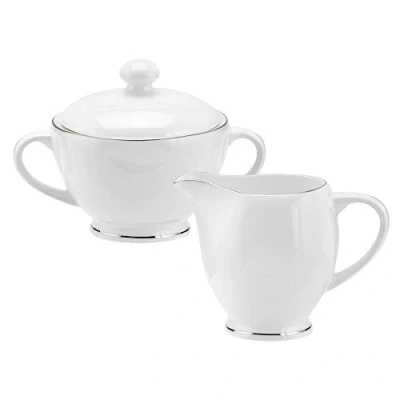 Image of Royal Worcester Serendipity Platinum Sugar and Cream Set