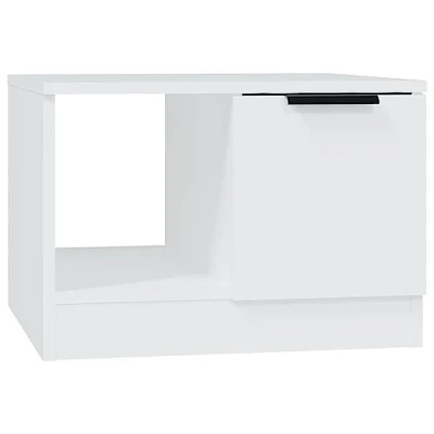 Image of vidaXL Coffee Table Living Room Furniture Couch Sofa End Side Center Tea Accent Telephone with Compartment White Engineered Wood