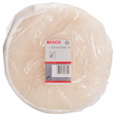 Image of Bosch 1608610000 Lambswool Bonnet for Polishers GPO 12 and E Professional