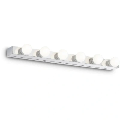 Image of Prive&#039; 6 Light Indoor Medium Over Mirror Wall Chrome, E14