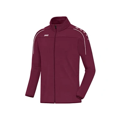 Image of JAKO Men&#039;s Classico mit Durchgehendem Rv Training Jacket, Maroon, XXL
