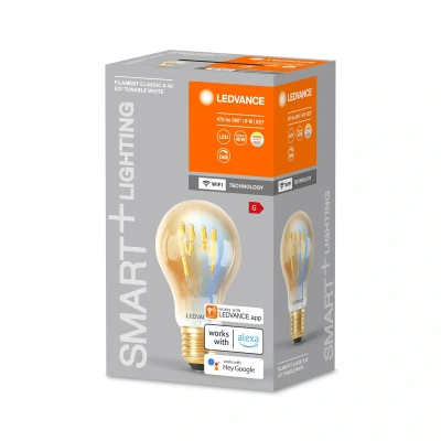 Image of LEDVANCE SMT WFA40D 6W/822 230VFILGDTWE274X1LEDV, Lead Free Glass, E27, 6 W, Gold