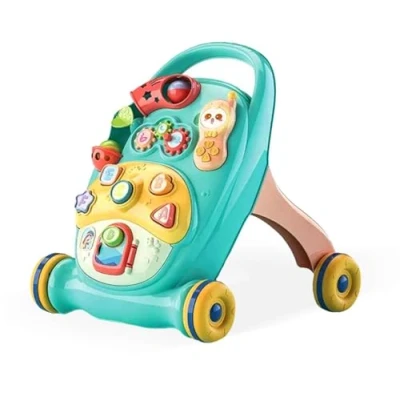 Image of Coo11 Baby Walker Babies, Push Walkers for 3 in 1 Toys Babies Learning to Walk, Table and Activity Center, Early Toy Kids Infant 6 12 Months, Green