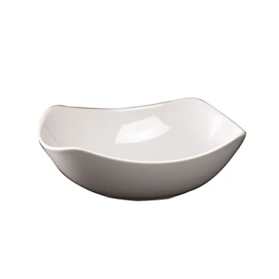 Image of Genware NEV 364416 Royal Rounded Square Bowl, 15 cm (Pack of 6)