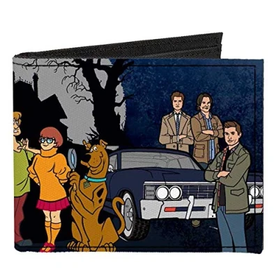 Image of Buckle Down Men&#039;s Wallet, Scooby Doo Supernatural, 4.0&quot; x 3.5&quot;