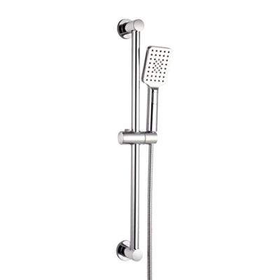 Image of Elbe Shower Riser Rail kit incl Made of Stainless Steel 304, with Multifunctional Plastic Hand Shower, 1.5 m Hose