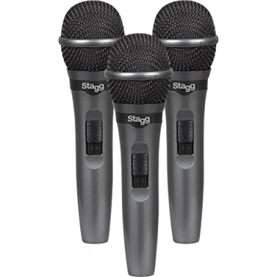 Image of Stagg Live Stage Dynamic Microphone (Set of 3)