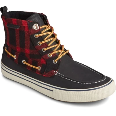 Image of Sperry Bahama Storm Male Mens Boots BLKBUF Black Leather Size UK 12