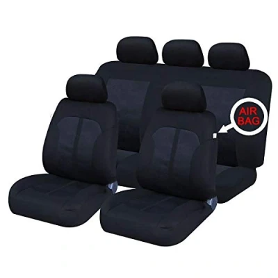 Image of UKB4C Modern Full Set Front &amp; Rear Car Seat Covers for I10 14 On