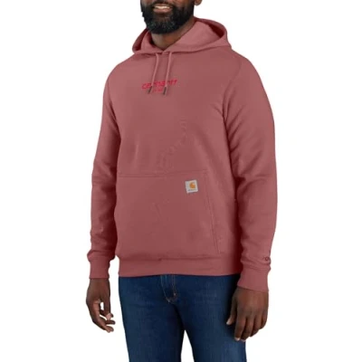 Image of Carhartt Men&#039;s Force Relaxed Fit Lightweight Logo Graphic Sweatshirt, Apple Butter, L