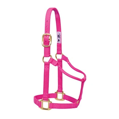 Image of Weaver Leather Original Non Adjustable Nylon Horse Halter, Diva Pink
