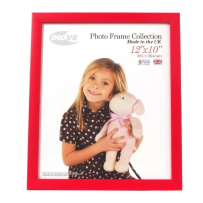 Image of Inov8 Framing Photo Frame, Wood, Regal Red, 12x10