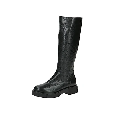 Image of Caprice Women&#039;s 9 25601 41 Flat Boot, Black (Black Nappa), 4 UK