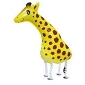Image of Party Balloons Giraffe Jungle Walking Pet Balloon Animal Airwalker Zoo Farm Foil Helium Kids Fun Birthday
