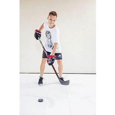 Image of Hockey Revolution Tiles 54 Durable Slick Dryland Interlocking Flooring, Light &amp; Adjustable, Indoor Outdoor Synthetic Ice Super Glide Surface for Regular Pucks (64.5 sq ft / 6 m2)