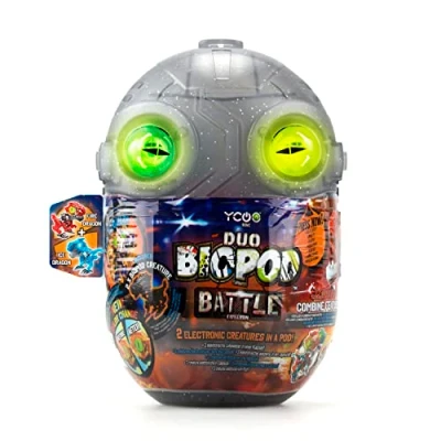 Image of Silverlit YCOO Biopod Battle Single Pack 1 Jurassic Interactive Robot Small Electronic Dinosaur to Assemble Light Sound Effects 8 Toys Collect 9 cm Suitable for Ages 5 and Above