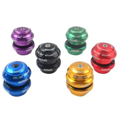 Image of wanhaoaony Headset Bearings 34MM Bearing Headset/External Wrist Group/Road Bike Group/Mountain Bicycle Washer 113g 7 Colors Mtb (Color : Purple)