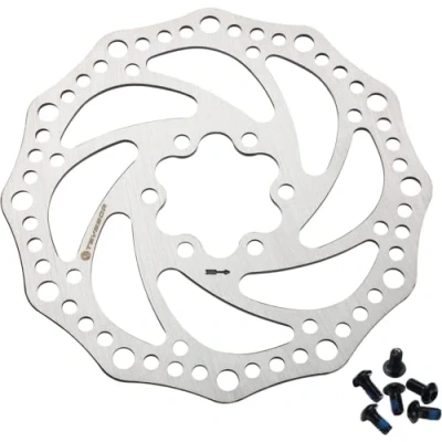 Image of Teyssor Bike Disc Brake Rotor with 6 Bolts 140mm 160mm 180mm 203mm Fit for Road Bike, Mountain BMX