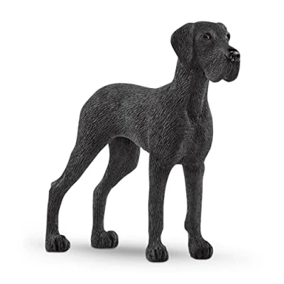 Image of SCHLEICH 13962 Great Dane Farm World Toy Figurine for children aged 3 8 Years, Black