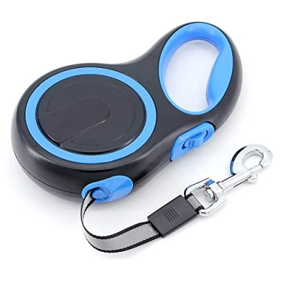Image of MoYouno 8m Long retractable dog Leash 110lbs, Heavy Duty Pet lead Durable Automatic Extendable Up to 50KG, Blue