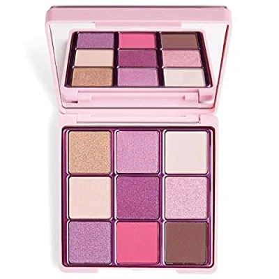 Image of Revolution Beauty London, Glitter, Eye Shadow Palette, One True Love, 9 Shades, 13.5g