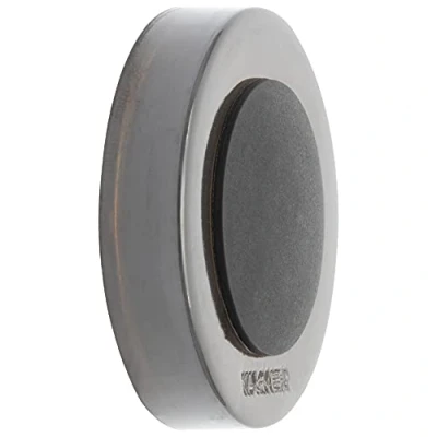 Image of WAGNER Doorstop Screw or Glue Wall Ø 38 x 10 mm, Stroke Bumper Made of high Class Synthetic + Soft White Thermostatic Rubber, to be Screwed glued on Walls 15514311