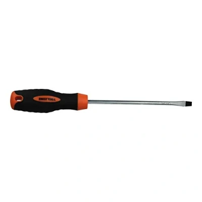 Image of 6mm Flat Head Slotted Blade Screwdriver Magnetic Tip 150mm Rubber Handle