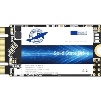 Image of Dogfish SSD M.2 2242 250GB Ngff Internal Solid State Drive High Performance Hard for Desktop Laptop SATA III 6Gb/s Includes 120GB 240GB 480GB 500GB 1TB (250GB, 2242)