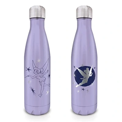 Image of Pyramid International Disney Tinker Bell Metal Drinks Bottle (Starlight Design) 19oz / 540ml Water Official Merchandise