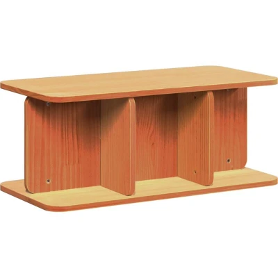 Image of Coffee Table Wax brown 80 x 39.5 33.5 cm Solid pine wood Vidaxl