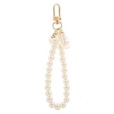 Image of NUJUN Charm Shell Pendant Keyring Purse Handbag Keychain Pearl Crystal Rhinestones Keychains Jewelry for Wife Girlfriend,Shell Style