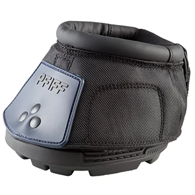Image of Pfiff 102855 Horse Hoof Boot Treatment Shoe Black / Blue Size 4