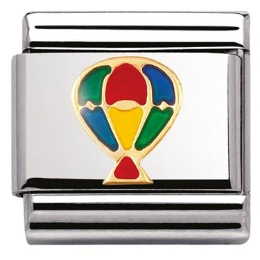 Image of Nomination Hot Air Balloon Charm Stainless Steel
