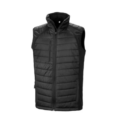 Image of Result Black Compass Softshell Gilet, Black/Black, 3XL. R238X