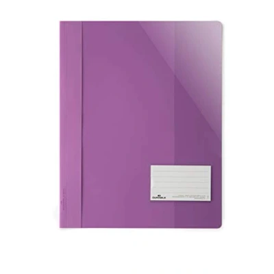 Image of Durable 269012 Clear View Folder for Din A4, Extra Wide, Purple, 25 Pack