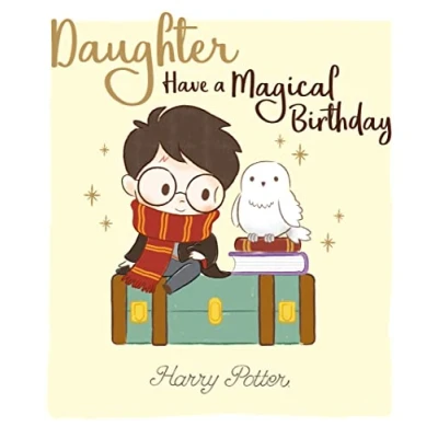 Image of Danilo Promotions Limited Daughter Birthday Card, Harry Potter Card for Potter,Multi,210 x 290 mm